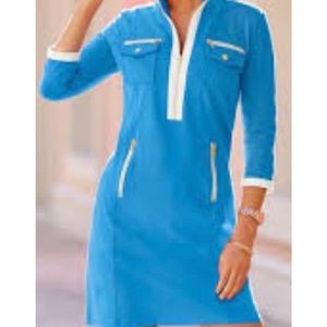 Boston Proper Chic Zip sport Dress